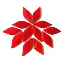 Stained Glass Petals: Deep Red Small