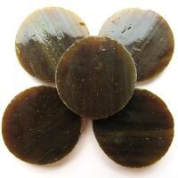 Stained Glass Circles, Antique Oak