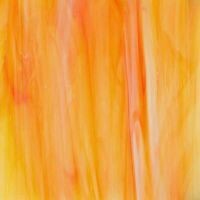 Stained Glass Sheet: Orange Yellow Opal