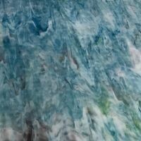 Stained Glass Sheet: Aqua White Purple Mottle