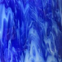 Stained Glass Sheet: Blue Wispy