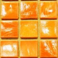 Glass tile, 15mm: Mango