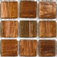 Glass tile, 20mm: Tigers Eye