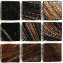 Glass tile, 20mm: Chocolate Bronze