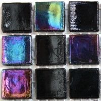 Glass tile, 15mm: Blackberry