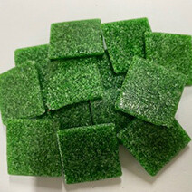 Glass tile, 20mm: Green green grass