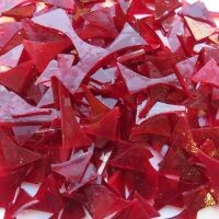 Glass: Clear Crimson offcuts