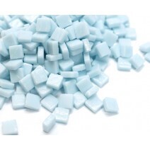 Glass tile, 8mm Standard: Baby Aqua