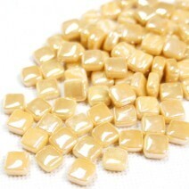 Glass tile, 8mm: Pearlised Suntan