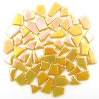 Glass Snippets: Iridised Corn Yellow