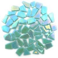 Glass Snippets: Iridised Pale Teal