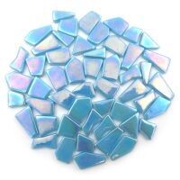 Glass Snippets: Iridised Mid Turquoise