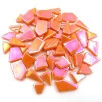 Glass Snippets: Iridised Orange