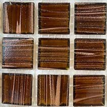 Glass tile, 20mm: Copper Bronze