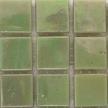 Glass tile, 20mm Nebula: Pistachio
