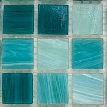 Glass tile, 20mm: Alpine Teal