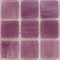 Glass tile, 20mm: Violet Pink