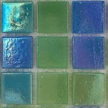 Glass tile, 20mm Nebula: Shallow Water