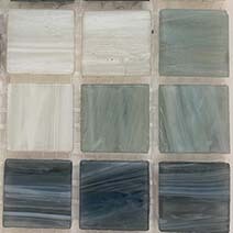 Glass tile, 20mm: Autumn Skies
