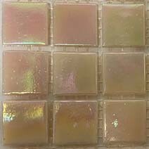 Glass tile, 20mm Nebula: Pink Sorbet