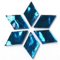 Mirror Diamonds - Peacock Blue