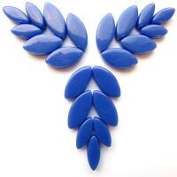 Glass Petals, Warm Blue