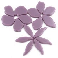 Glass, Fallen Petals: Lavender