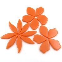 Glass shapes , Fallen Petals: Orange