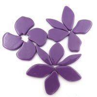 Glass shapes , Fallen Petals: Magenta
