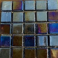 Glass tile, 10mm: Ebony