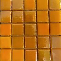 Glass tile, 10mm: Citrus Orange