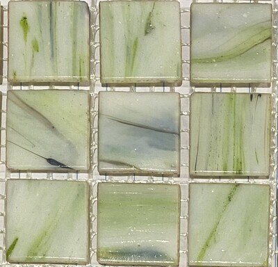 Glass tile, 20mm: Soft Lichen