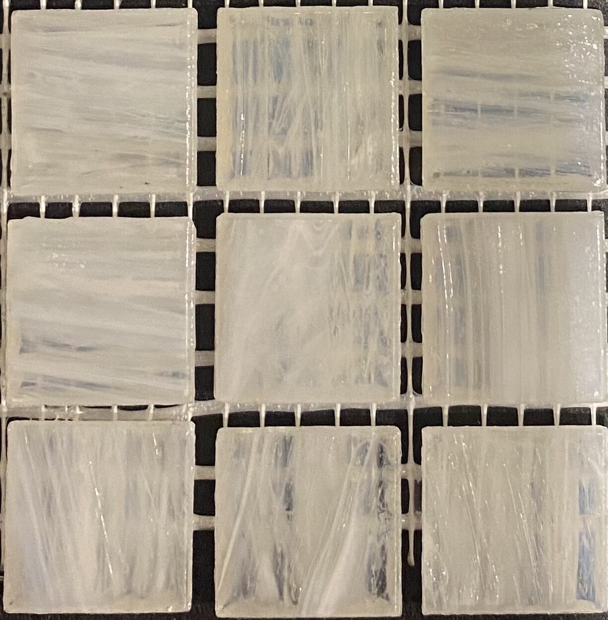 Glass tile, 20mm: Snowflake