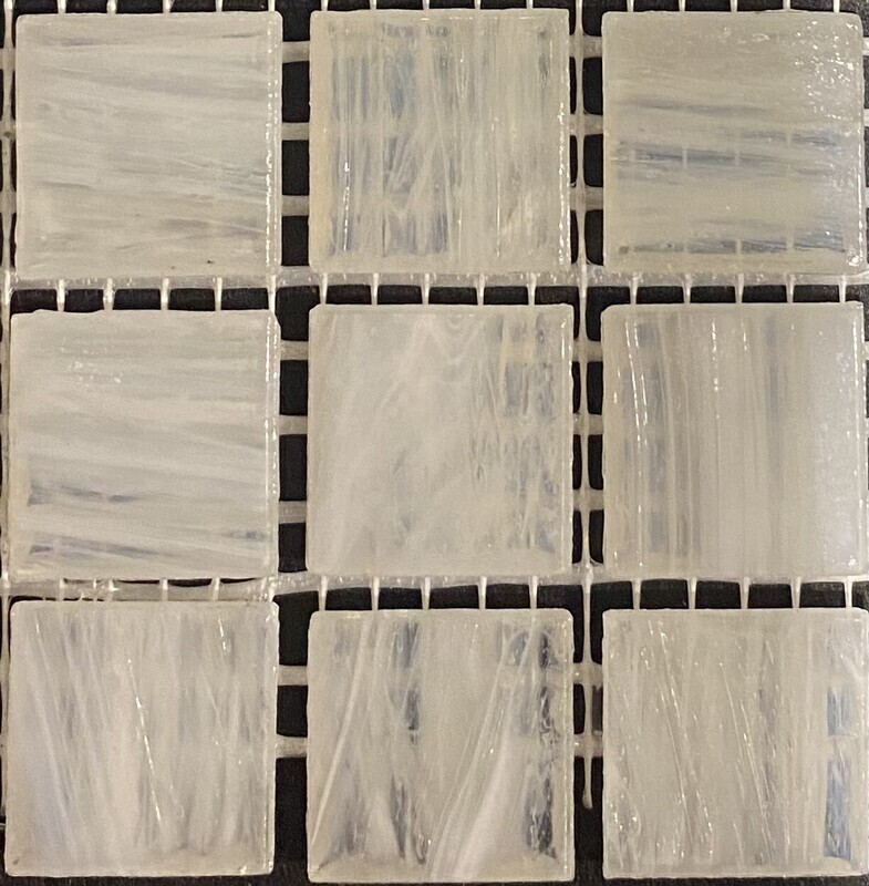 Glass tile, 20mm: Snowflake