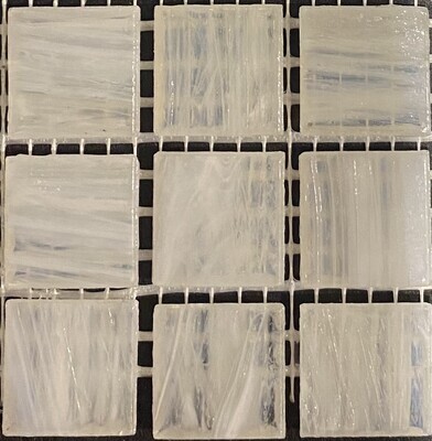 Glass tile, 20mm: Snowflake