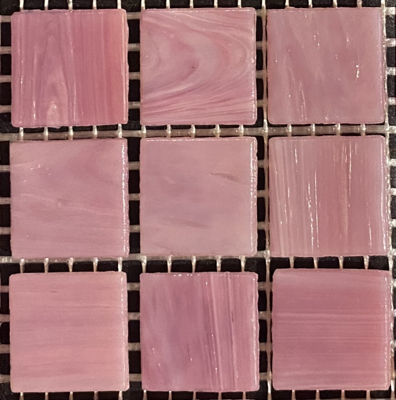 Glass tile, 20mm: Bubblegum