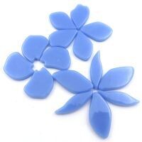Glass, Fallen Petals: Pale Blue