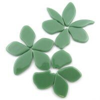 Glass shapes , Fallen Petals: Meadow Green