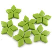 Glass shapes: Acid Green Diamonds