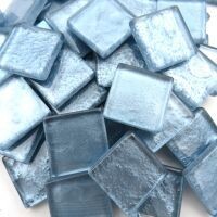 20mm Glass tile: Skyberry metallic