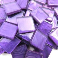 20mm Glass tile: Juniperberry Metallic