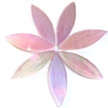 Stained Glass Petals: Rosebud Large (iridised)