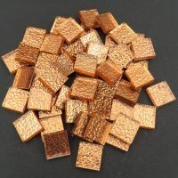 15mm Mirror tile, textured copper