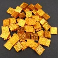 15mm Mirror tile, textured orange