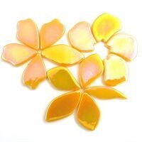 Glass shapes, Fallen Petals: Gold pearl