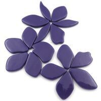 Glass, Fallen Petals: Royal Purple