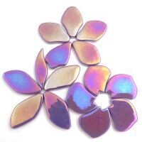 Glass shapes, Fallen Petals: Magenta Pearl