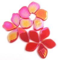 Glass, Fallen Petals: Watermelon Pearl