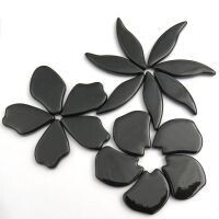 Glass, Fallen Petals: Black
