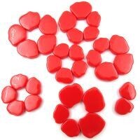 Glass petal, Sakura Blossom, Bright Red